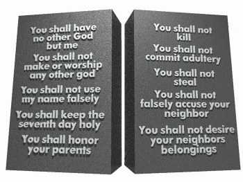 The Ten Commandments are not multiple choice